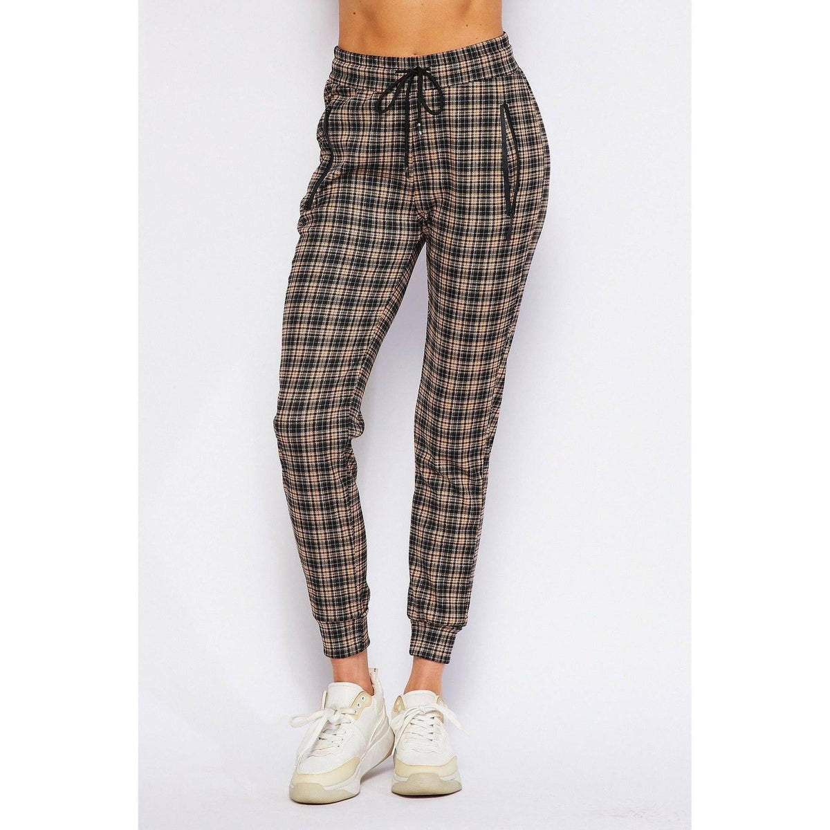 Comfy Plaid Print Jogger - Truly Contagious