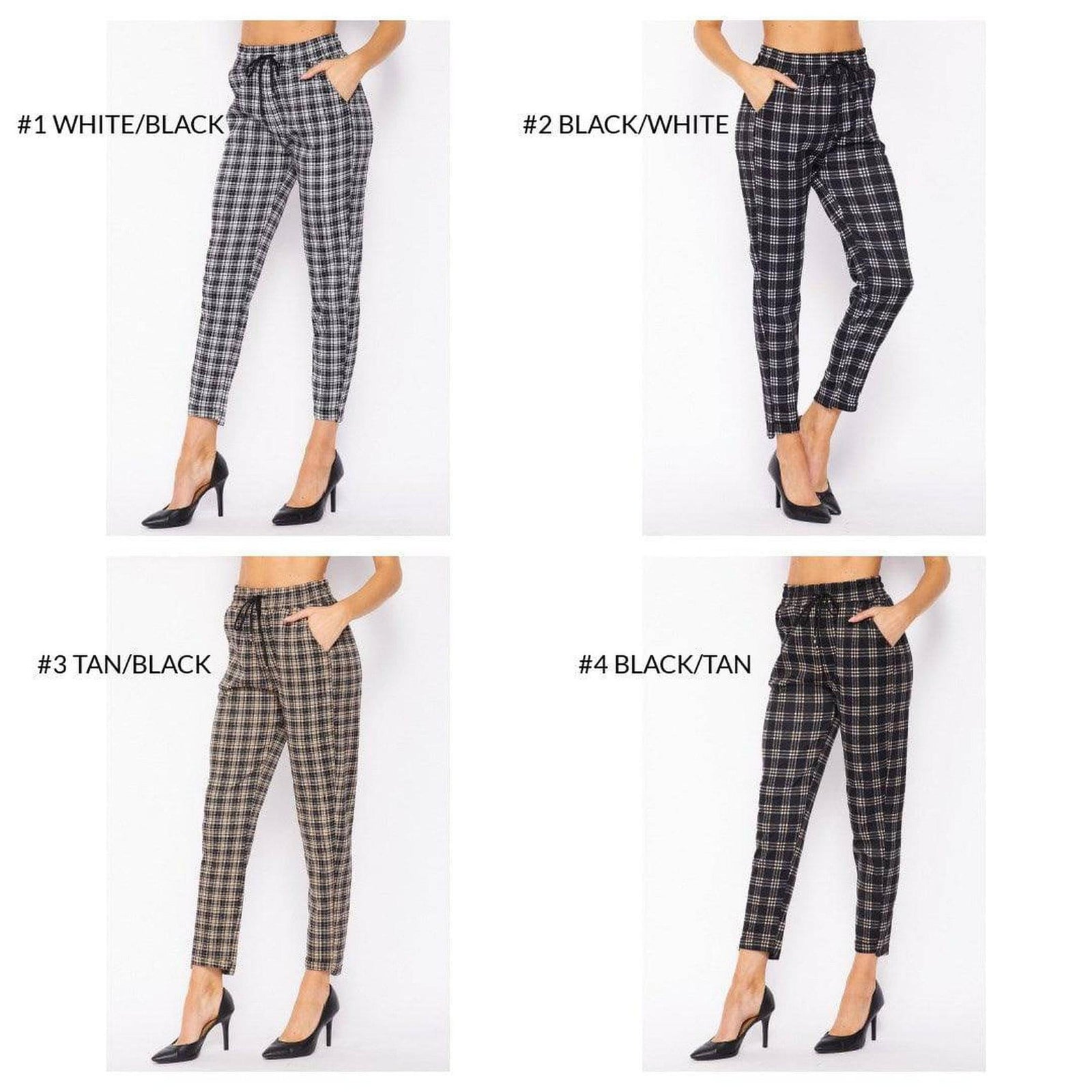 Comfy Plaid Print Jogger - Truly Contagious