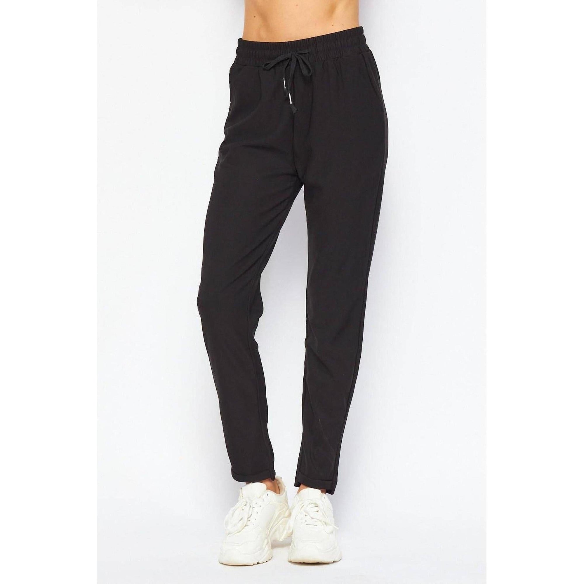 comfy dress pants Pull On Wide Leg Dress Pants Women's Business Casual High Waisted Work Pants with Pockets & Elastic Waist at Amazon Women's Clothing store