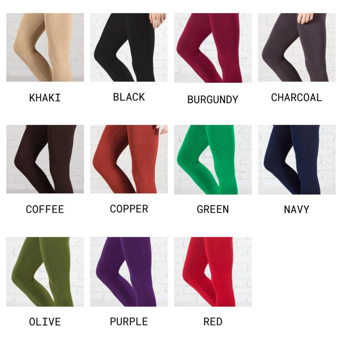 Compression Non - Lined Tummy Control Leggings (Yelete) - Truly Contagious