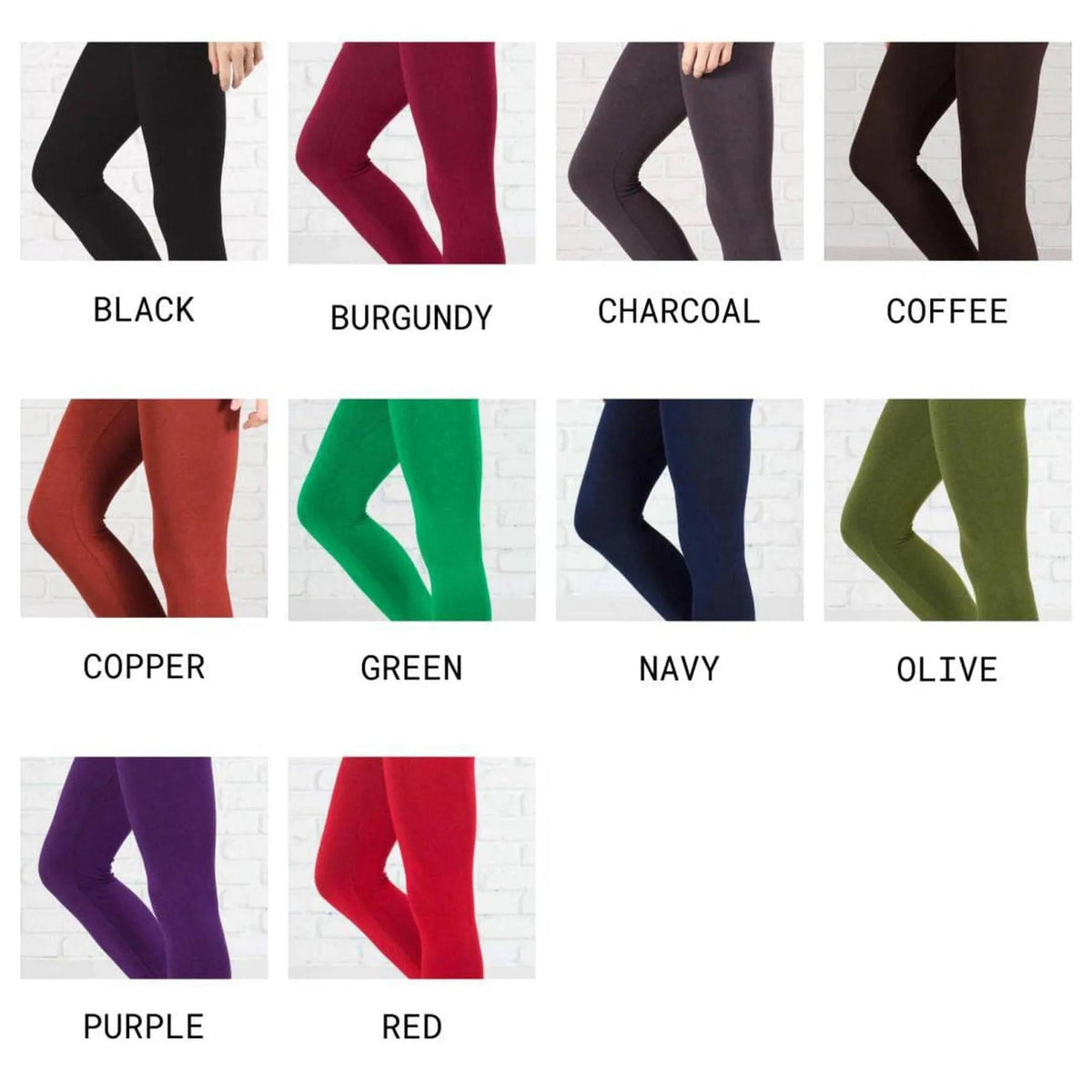 Compression Tummy Control Leggings | Fleece Lined (Yelete) - Truly Contagious