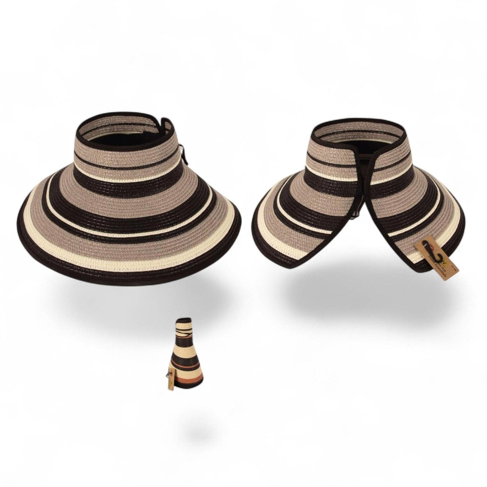 Easy Rollable Straw Visor Hat - Truly Contagious