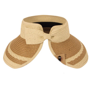 Easy Rollable Straw Visor Hat - Truly Contagious