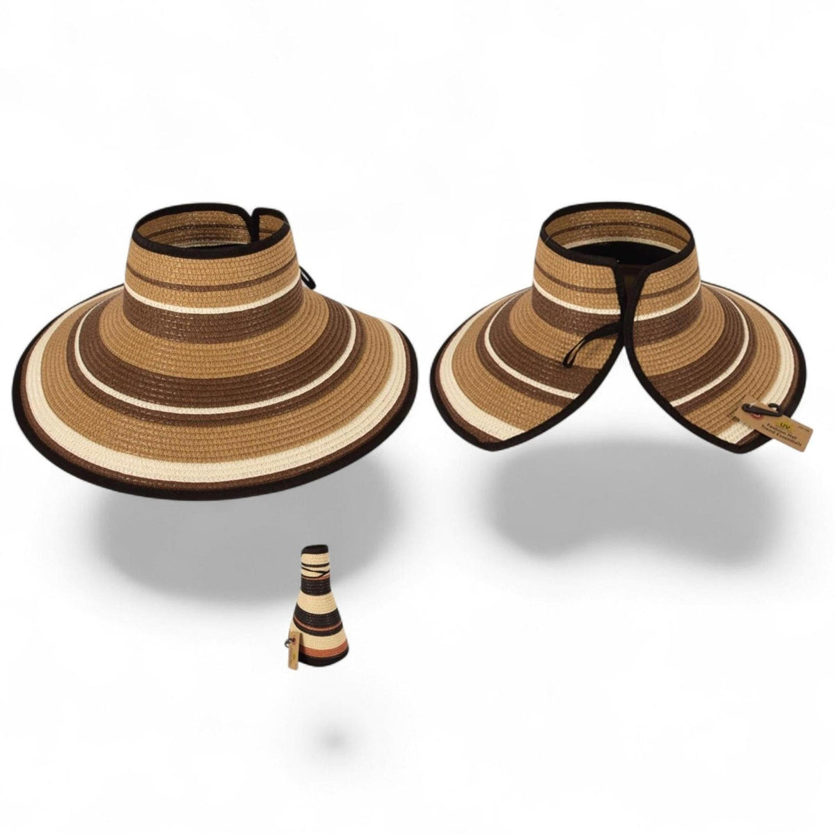 Easy Rollable Straw Visor Hat - Truly Contagious