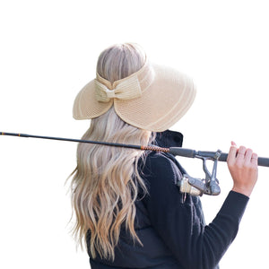 Easy Rollable Straw Visor Hat - Truly Contagious