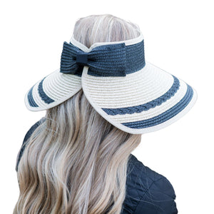 Easy Rollable Straw Visor Hat - Truly Contagious