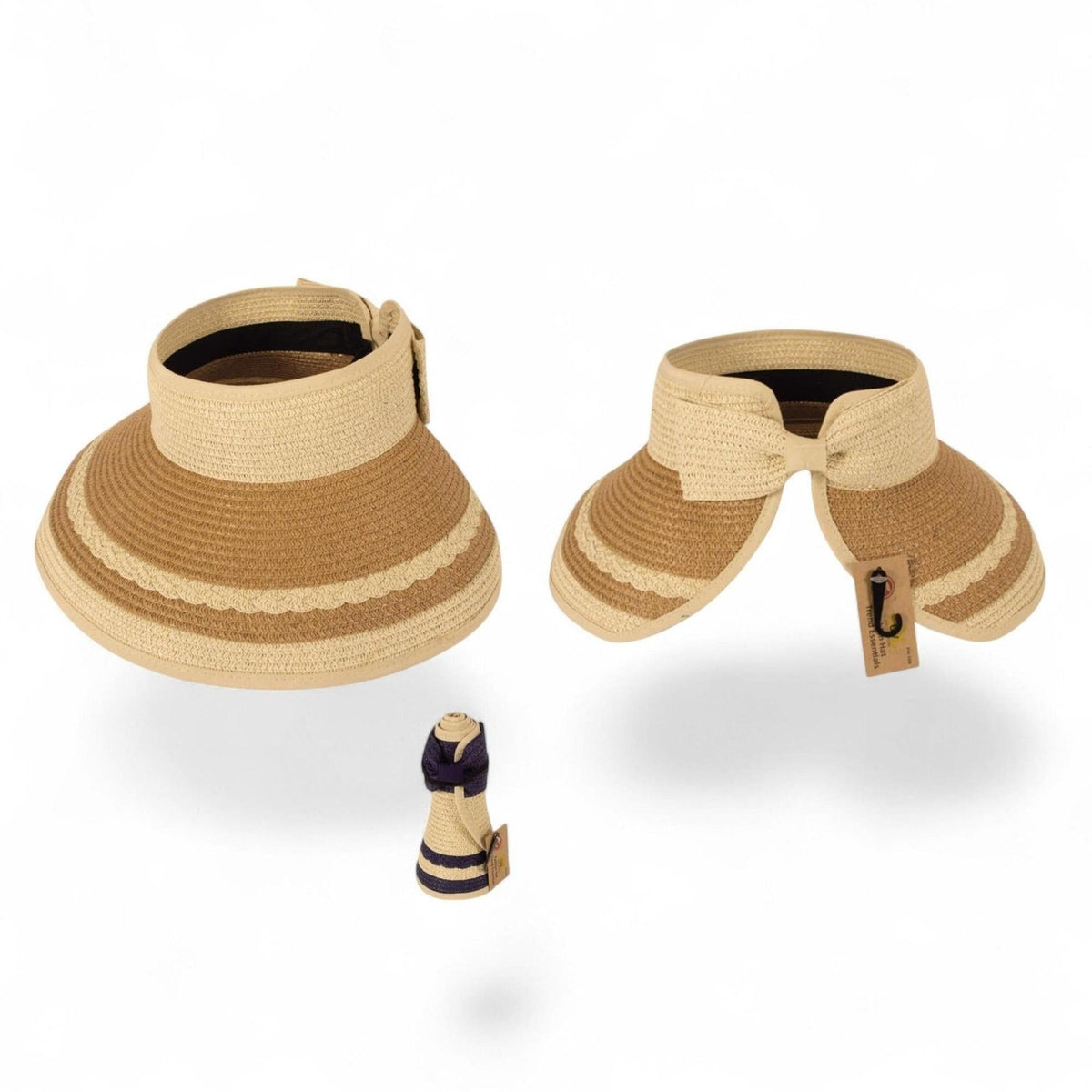 Easy Rollable Straw Visor Hat - Truly Contagious