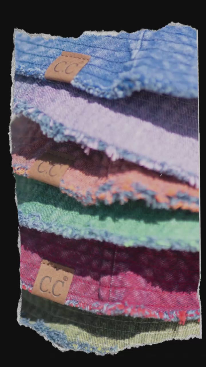 CC Stone Washed Denim Bucket - Truly Contagious