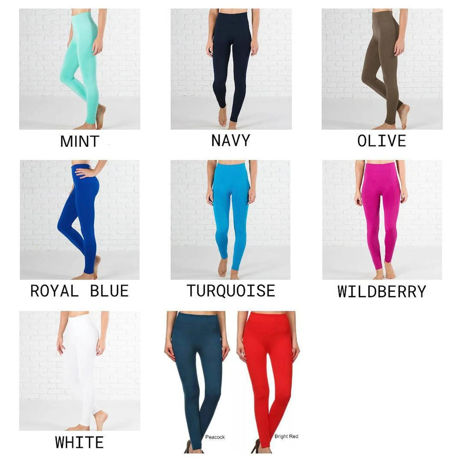 Slimming Fleece Lined Leggings - Truly Contagious - Truly Contagious