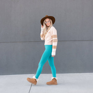 Slimming High Waist Leggings | Non - Lined ( Sofra ) - Truly Contagious