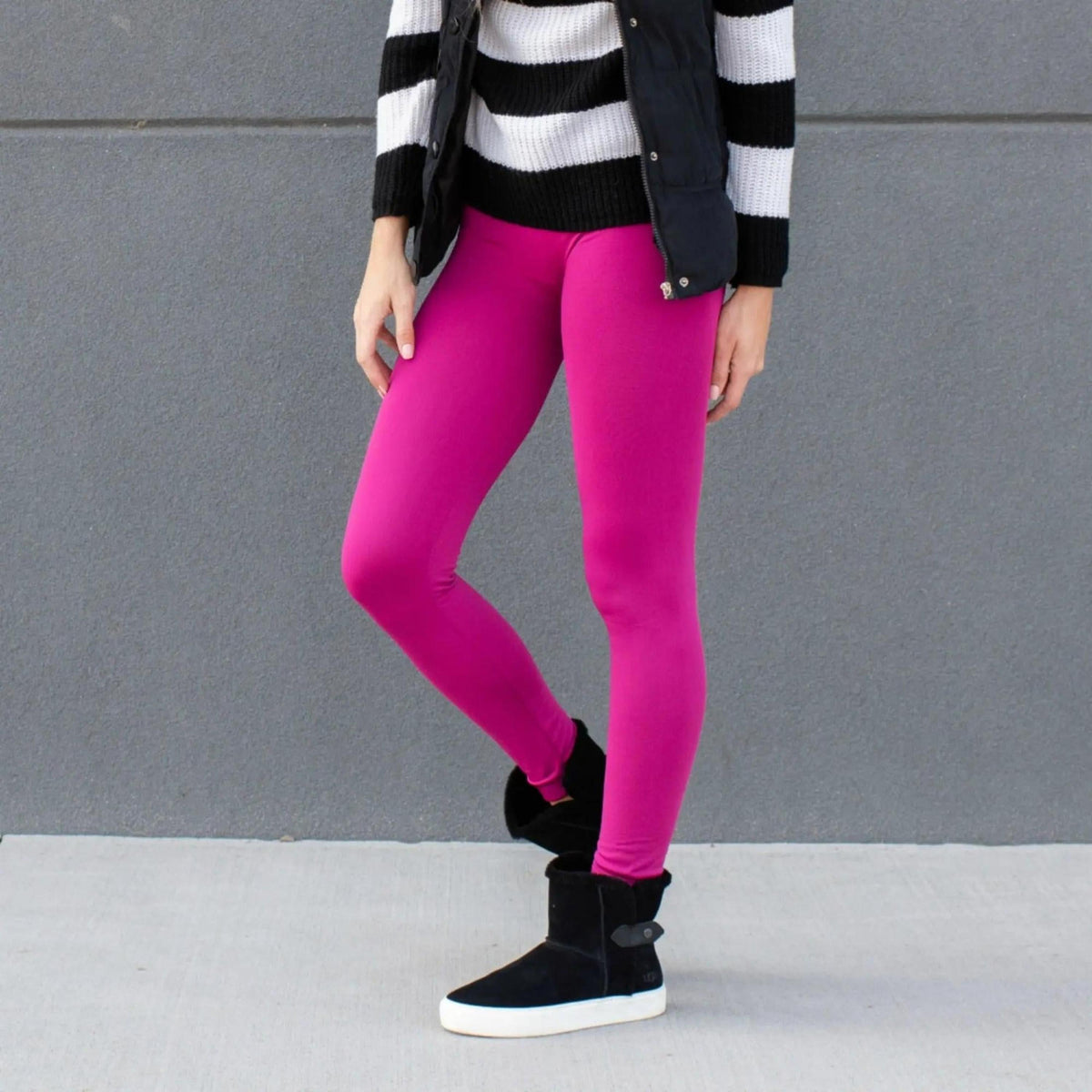 Slimming High Waist Leggings | Non - Lined ( Sofra ) - Truly Contagious