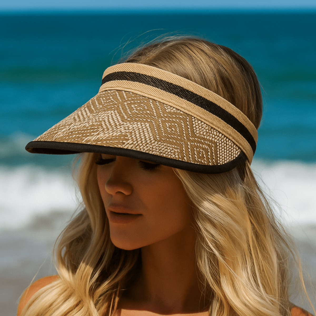 South Western Straw Visor - Truly Contagious