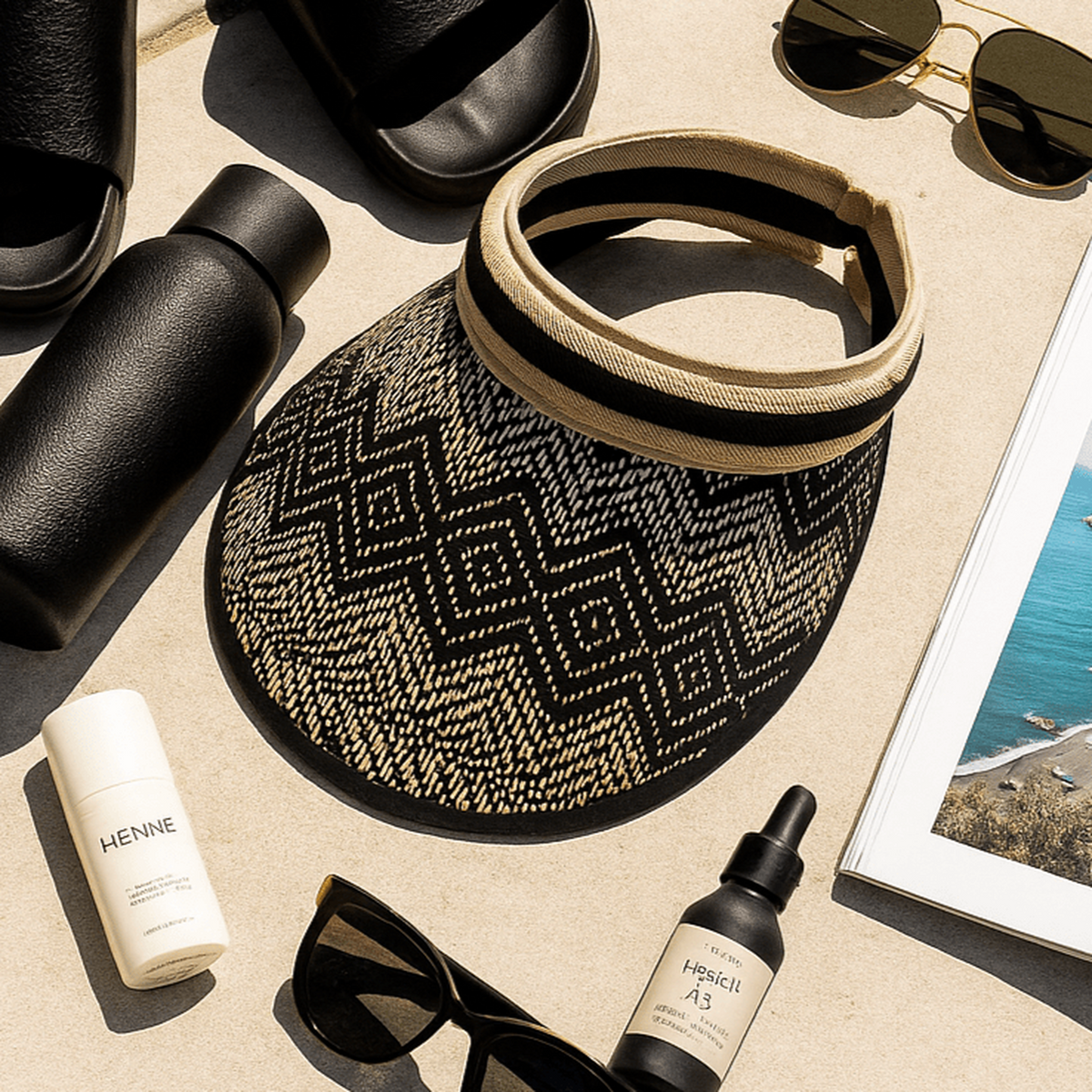 South Western Straw Visor - Truly Contagious