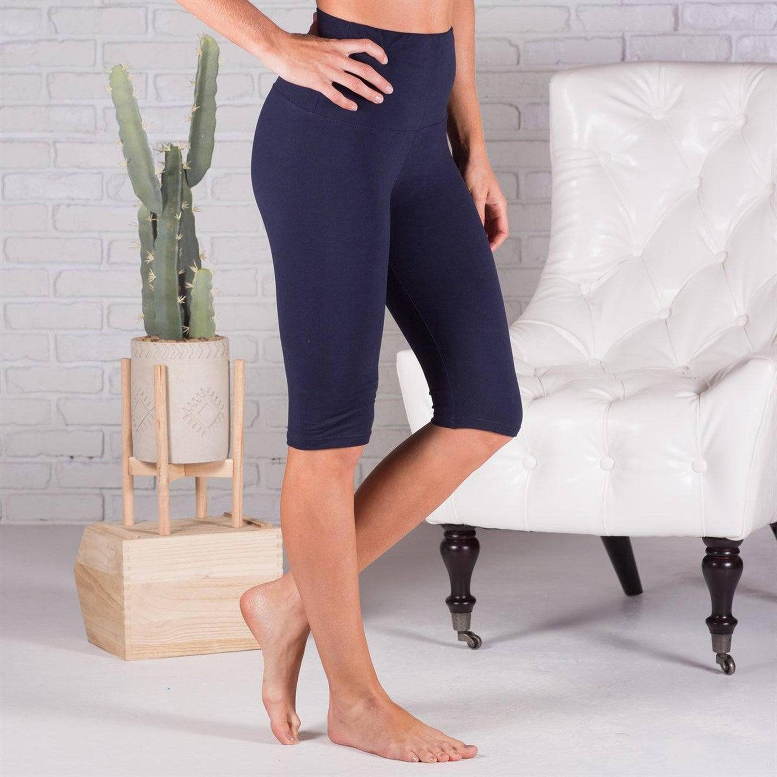 Super Soft 5" Biker Crop Leggings (Truly Contagious) - Truly Contagious
