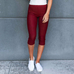 Truly Contagious Premium Stretch Soft High Waisted Jeggings for Women - Denim Leggings - Cotton Stretch Blend - Capri (Truly Contagious - New Mix) - Truly Contagious