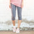 Truly Contagious Premium Stretch Soft High Waisted Jeggings for Women - Denim Leggings - Cotton Stretch Blend - Capri (Truly Contagious - New Mix) - Truly Contagious