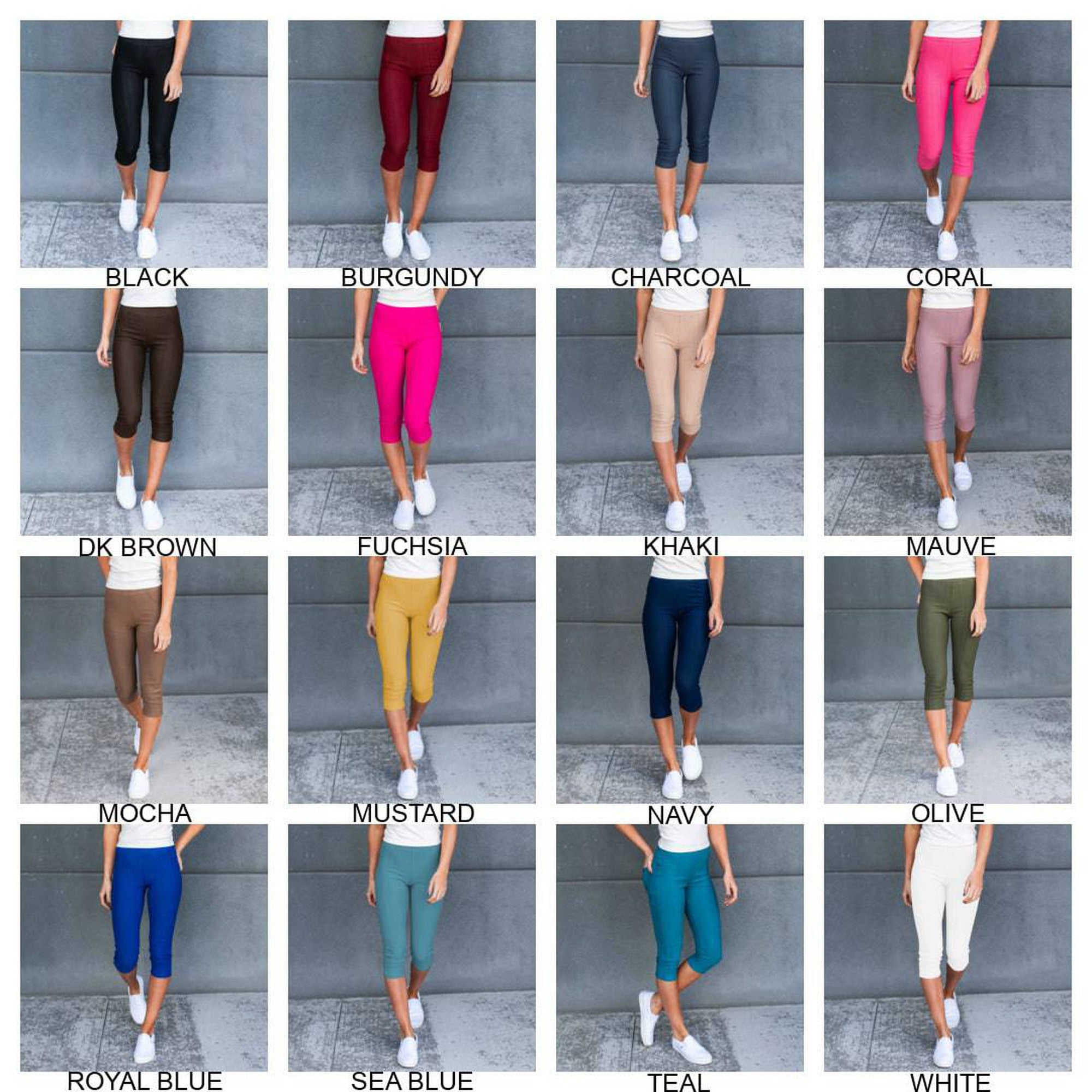 Truly Contagious Premium Stretch Soft High Waisted Jeggings for Women - Denim Leggings - Cotton Stretch Blend - Capri (Truly Contagious - New Mix) - Truly Contagious