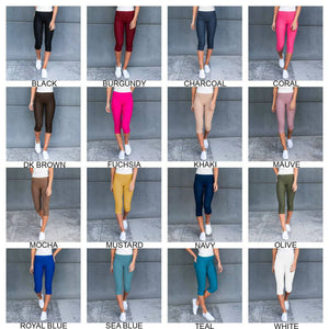 Truly Contagious Premium Stretch Soft High Waisted Jeggings for Women - Denim Leggings - Cotton Stretch Blend - Capri (Truly Contagious - New Mix) - Truly Contagious