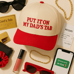 Truly Contagious® PUT IT ON MY DAD'S TAB Trucker Cap - Black - Truly Contagious