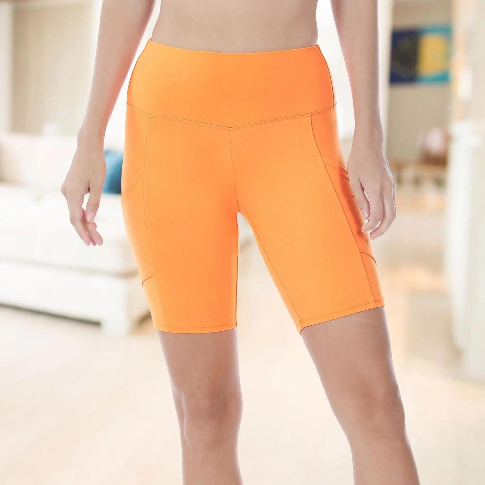 Tummy Control Biker Short Leggings | Cell Phone Pocket (Zenana) - Truly Contagious