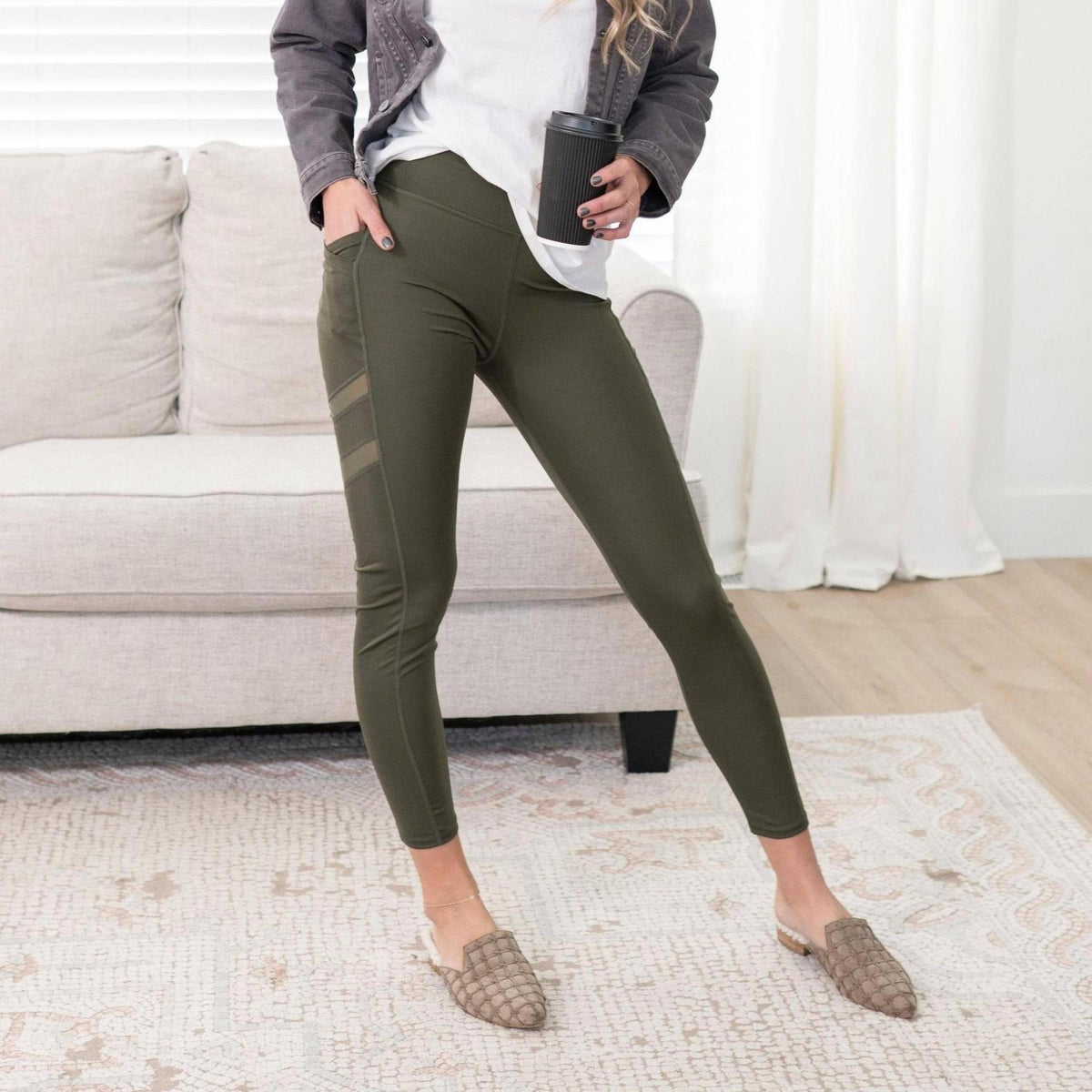 Tummy Control Leggings | Cell Phone Pocket (New Fashion) - Truly Contagious