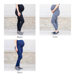 Twill Maternity Stretchy Jeggings - Truly Contagious