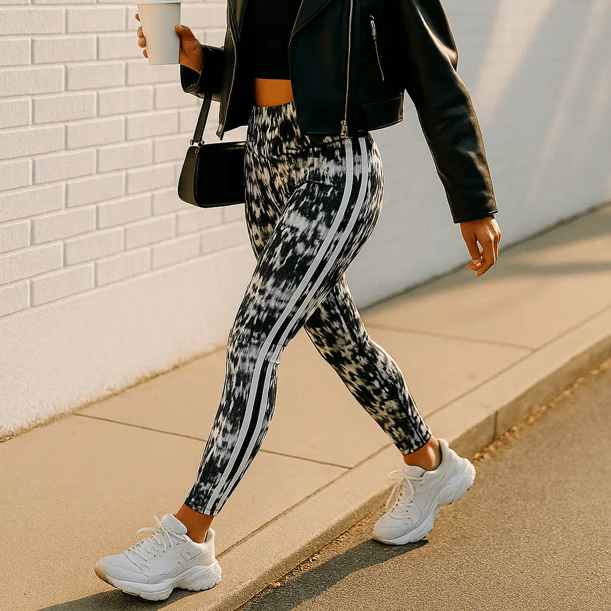 Ultra - Soft Buttery Leggings with Fashion Stripe – Floral, Paisley, Ikat, Patchwork & More Prints - Truly Contagious