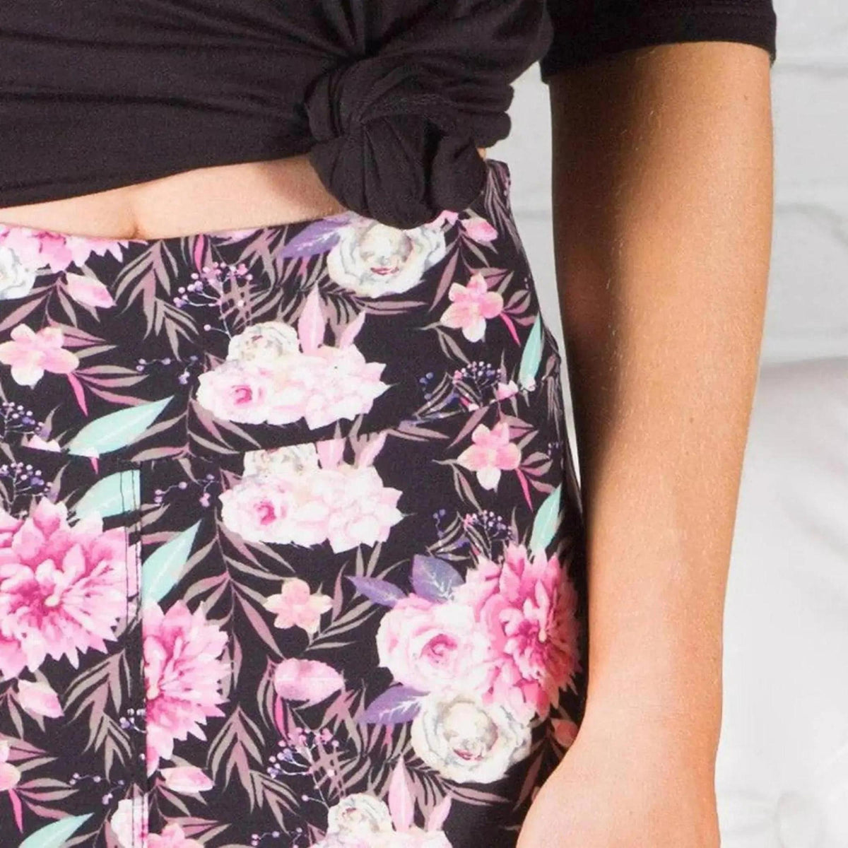 Ultra Soft Printed Leggings w/ Stripe (New Mix) - Truly Contagious