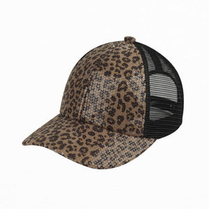 CC Sequin Leopard Baseball Cap - Truly Contagious