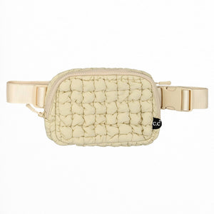 CC Quilted Puffer Belt Bag Fanny Pack - Truly Contagious
