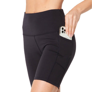 Squat Proof High-Waist Biker Leggings | Cell Phone Pocket (New Fashion) - Truly Contagious
