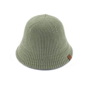 CC Ribbed Knit Adjustable Bucket Hat - Truly Contagious
