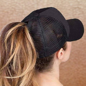 CC Solid Mesh Pony Cap - Truly Contagious
