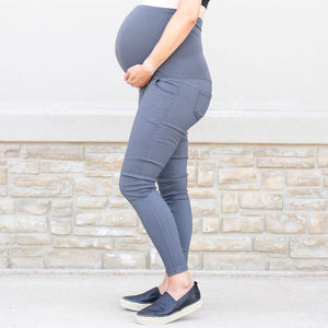 Twill Maternity Stretchy Jeggings - Truly Contagious