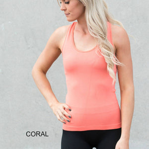 Mid-Length Racerback Tank | Ribbed