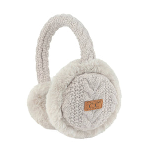 CC Cable Knit Earmuffs - Truly Contagious