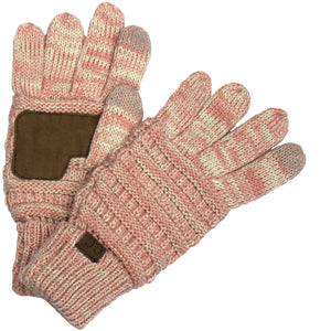 CC Two-Tone Touchscreen Gloves - Truly Contagious