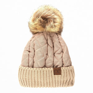 CC Quilted Pom Beanie - Truly Contagious