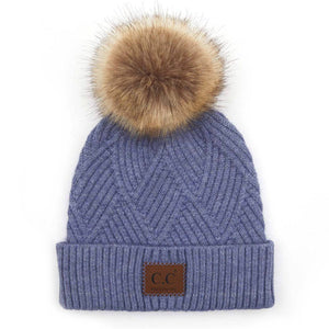 CC Criss-Cross Suede Patch Beanie - Truly Contagious