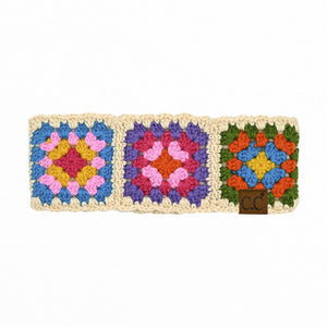 CC Handmade Colorful Crochet Pattern Head Wrap - Truly Contagious
