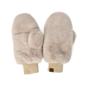 CC Faux Fur Touchscreen Accessible Mittens - Truly Contagious