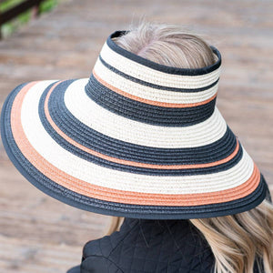 Easy Rollable Straw Visor Hat - Truly Contagious