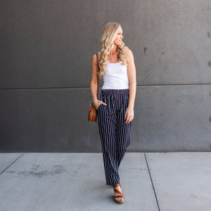 Striped Dress Pants - Truly Contagious