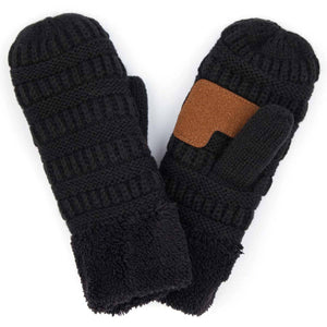 CC Sherpa Lined Mittens | 3 Sizes - Truly Contagious