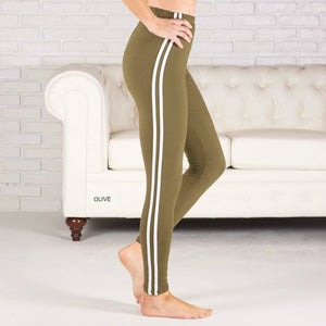 Athleisure Soft Stripe Leggings  (New Mix) - Truly Contagious