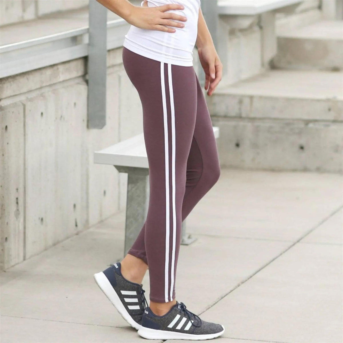 Athleisure Soft Stripe Leggings (New Mix) - Truly Contagious