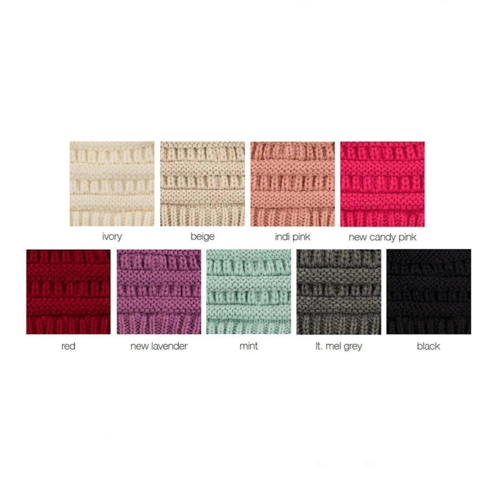 CC Baby and Kids Toddler Pom Pom Beanie Winter Snow Hats - Truly Contagious