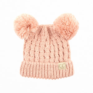 CC Baby and Kids Toddler Pom Pom Beanie Winter Snow Hats - Truly Contagious