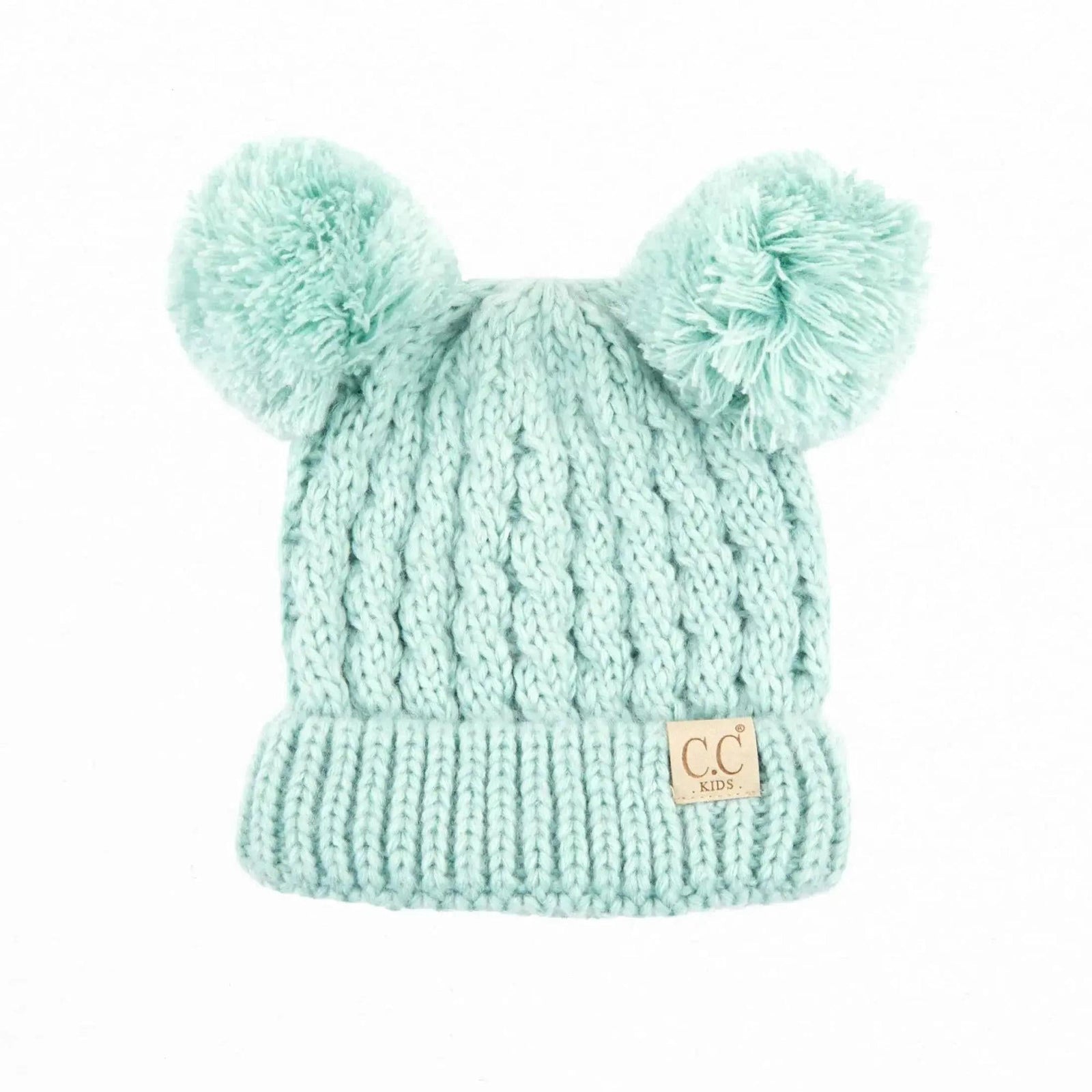 CC Baby and Kids Toddler Pom Pom Beanie Winter Snow Hats - Truly Contagious