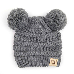 CC Baby and Kids Toddler Pom Pom Beanie Winter Snow Hats - Truly Contagious